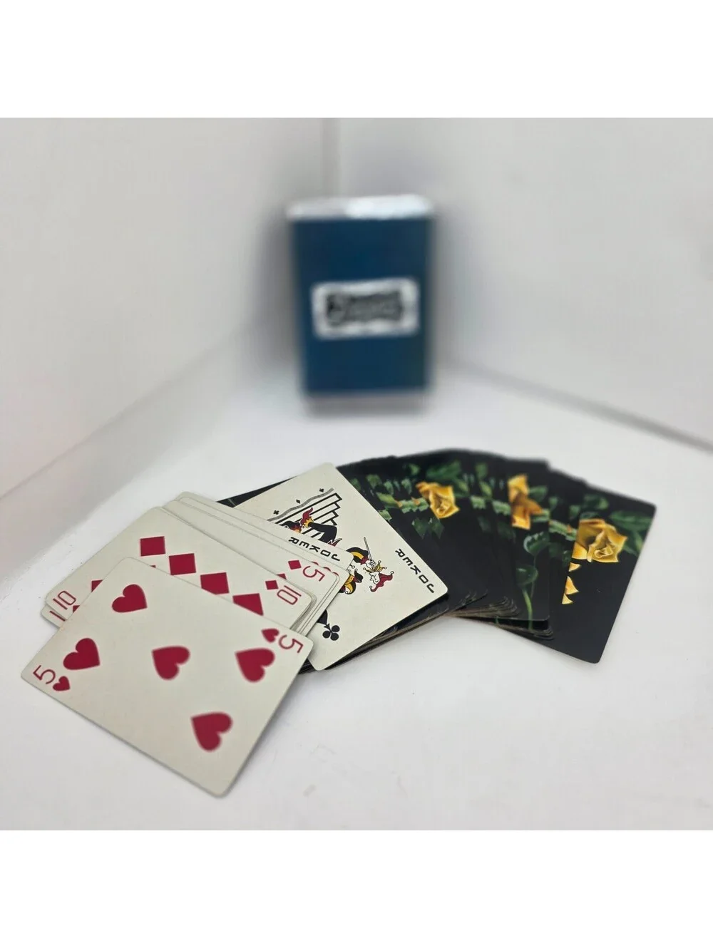 Vintage Yellow Roses Playing Cards Flower Swap Craft Ephemera Lot 54pc.